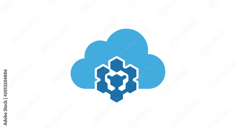 Foto People Cloud Teamwork Collaboration Concept.