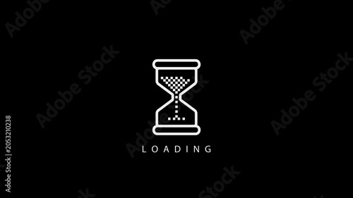 pixel hourglass loading animation gif