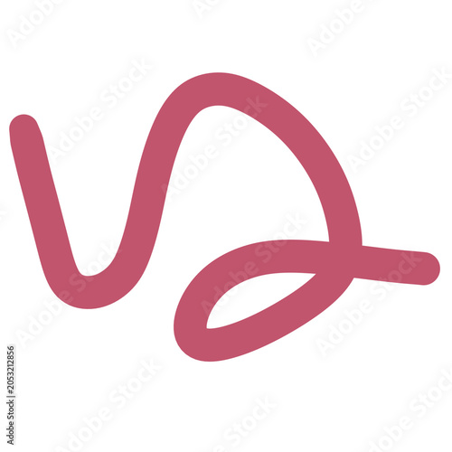 Minimalist Zigzag Wavy Doodle Line Graphic