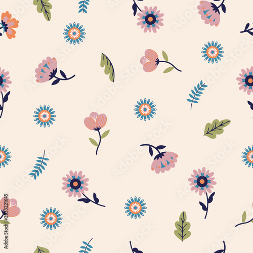 All Over Floral Pattern Print
