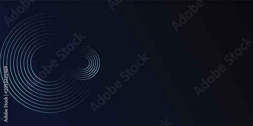 abstrak Blue abstract background with glowing circles. Swirl circular lines pattern. Geometric spiral. Twirl element. Modern graphic design. Futuristic technology concept.