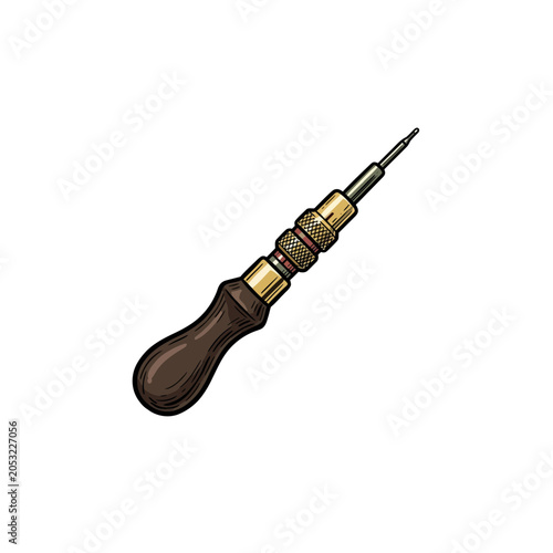 Fotografi Watch pin pusher tool isolated
