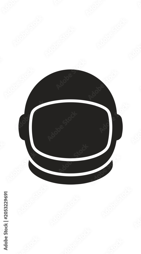 Fototapeta premium Astronaut Helmet Icon