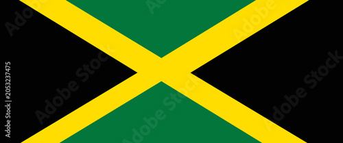Bild auf Leinwand The national flag of jamaica