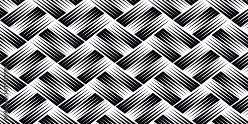 Bild auf Leinwand Black and White Pattern Texture abstract spike halftone