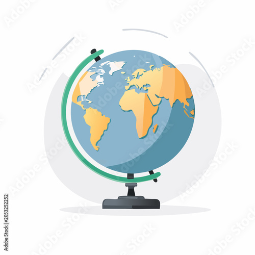 Stylized Globe Illustration