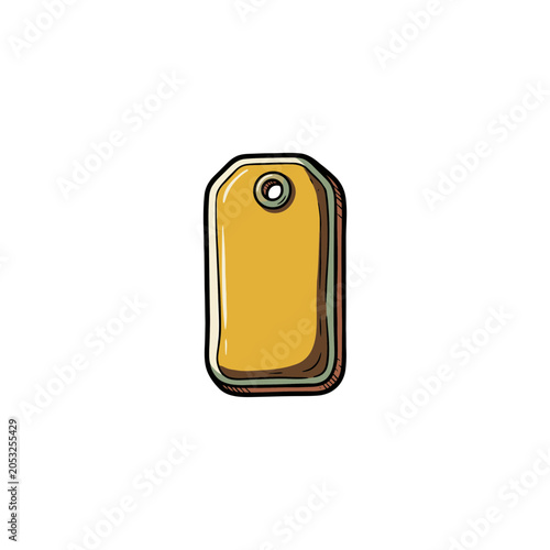 Foto Plain accession tag blank