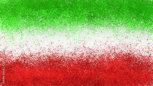 Abstract background with the colors of the italian flag vibrant and textured