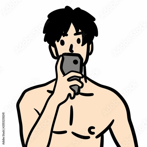 cute man cartoon with black and white illustration graphic design