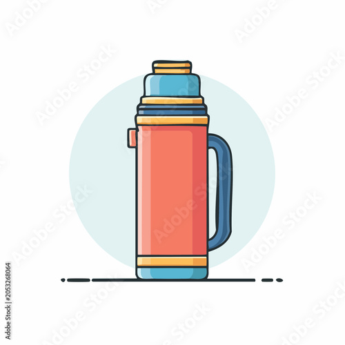 Illustration of a Thermos Flask