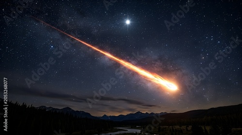 starry night sky with stars