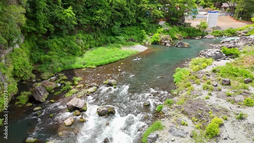 Aerial View of Okutama Tokyo in Summer