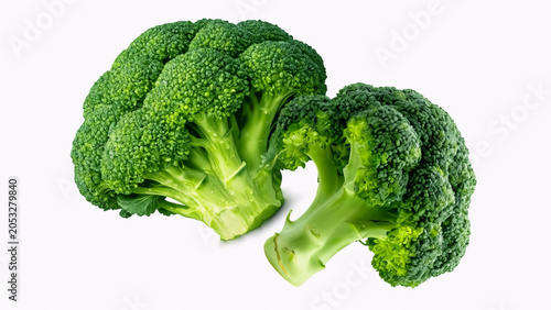 Photos broccoli isolated on white background, healthy fresh green broccoli vegetable, o