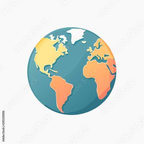 Stylized Globe Illustration