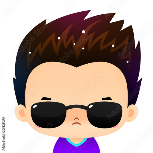 Chibi boy with sunglasses