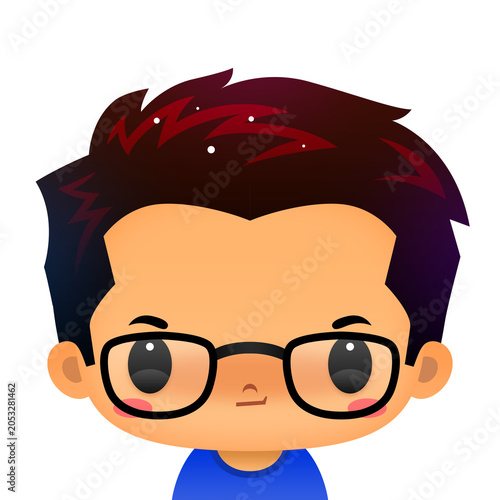 Chibi boy with brown hair