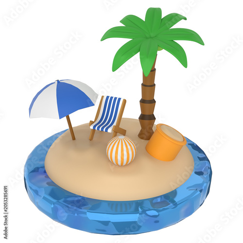 Beach 3D Icons