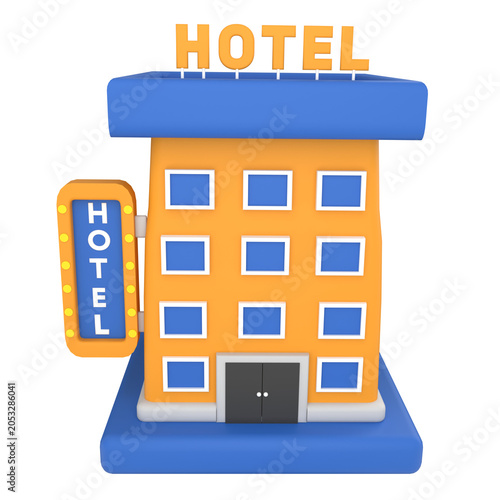 Hotel 3D Icons
