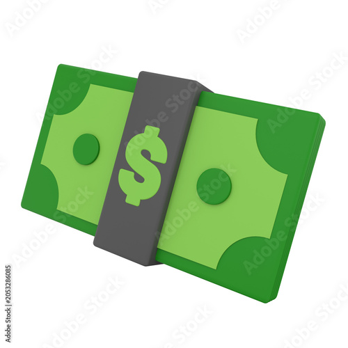 Cash 3D Icons