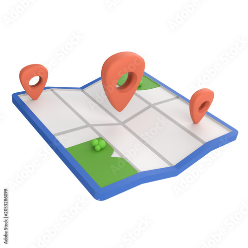 Maps 3D Icons