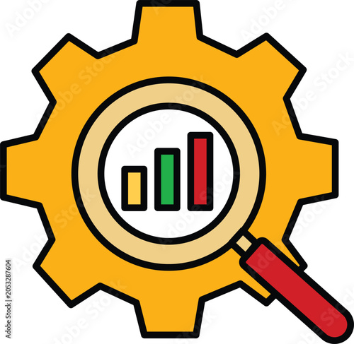 Business Success and SEO Analytics Concept Vector Icon Bundle