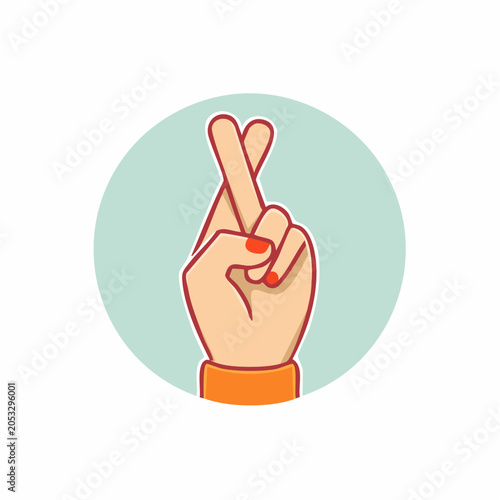 Fingers Crossed Gesture