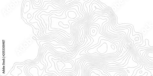 Schilderij op canvas Minimal white spiral area travel discovery topography map paper texture background
