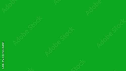 4K Social media Live style animated heart on green screen. 60 FPS