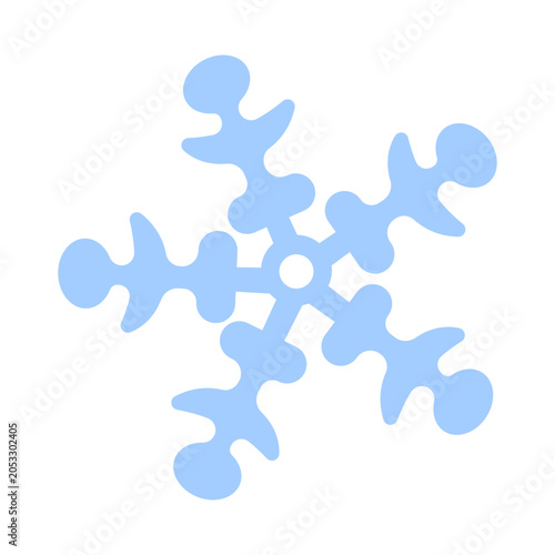 Snowflake Weather Icon Vector Illustration