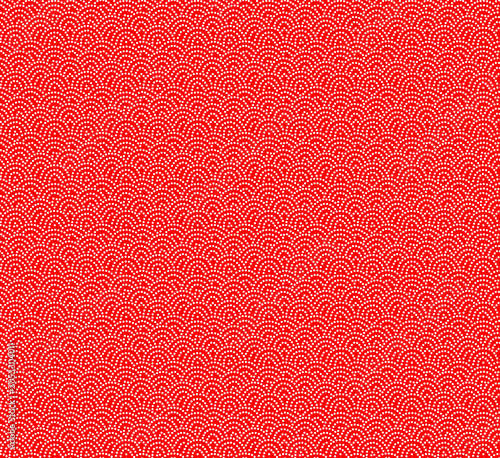 Fotografía Close-up texture of red woven fabric with diagonal ribbed pattern