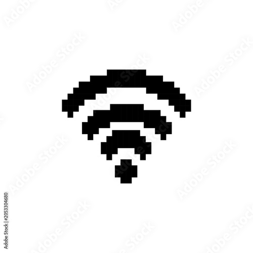 Pixel art wifi signal icon