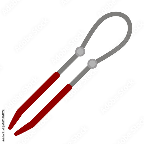 Print tongs tool illustration