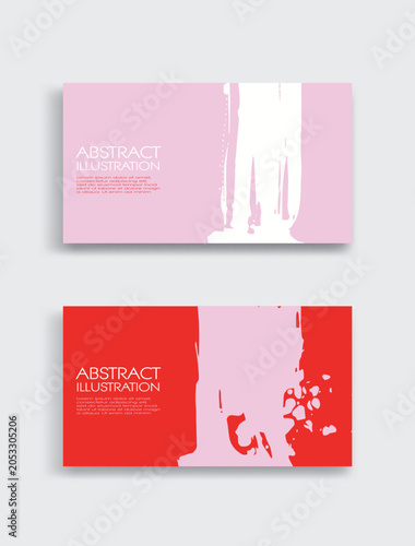 Abstract trendy universal artistic banner template . Design for cover, invitation, banner, placard, brochure, poster, card, flyer and other Vector illustration