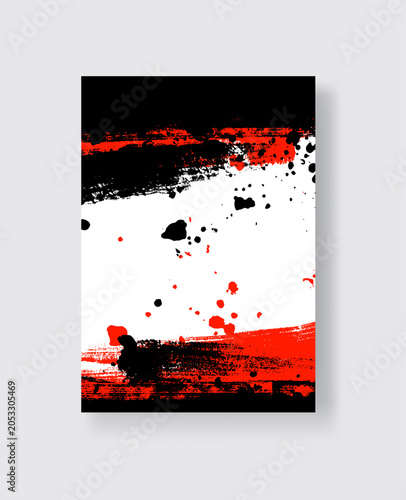Abstract trendy universal artistic banner template . Design for cover, invitation, banner, placard, brochure, poster, card, flyer and other Vector illustration