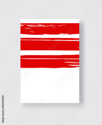 Abstract trendy universal artistic banner template . Design for cover, invitation, banner, placard, brochure, poster, card, flyer and other Vector illustration