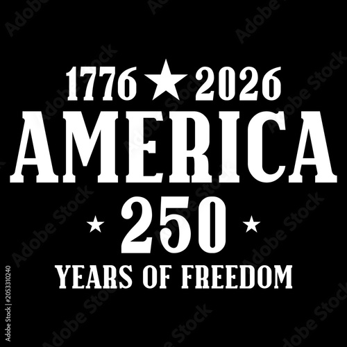 Retro USA 250th Anniversary 2026 PNG