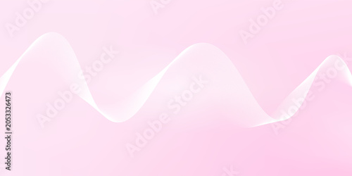 Vászonkép Pink wavy line pattern background