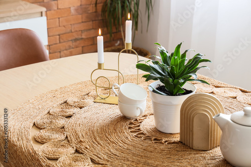 Cozy home interior with mod...