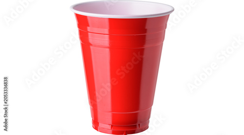 Canvas Print disposable red plastic party cups PNG on Transparent background