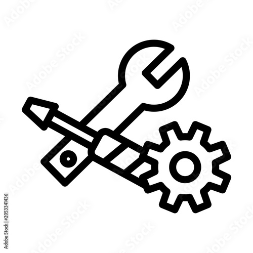 Spanner Vector Icon