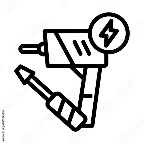 Impact wrench Vector Icon
