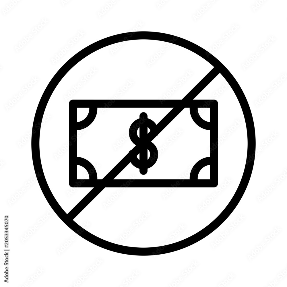 Foto Bankrupt Vector Icon
