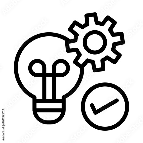 Cuadro en lienzo Idea Vector Icon