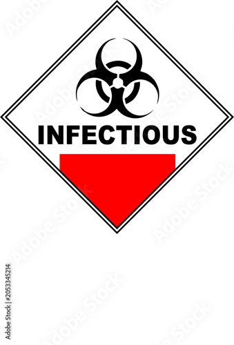 Vector symbol of infectious waste