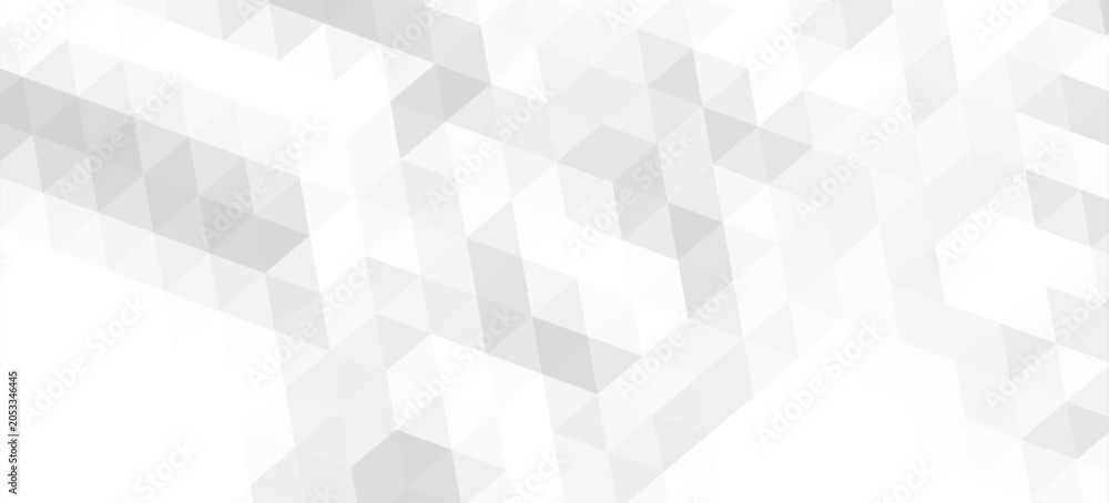 Obraz premium Abstract white background with silver effect. Light gray colour texture. Grey blue modern pattern. Gradient textur. Triangle patern. Triangular backdrop. Design bg business print