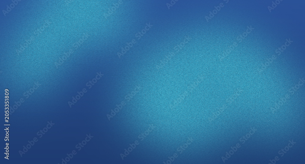 Fototapeta premium Grainy blue gradient background with shaded texture