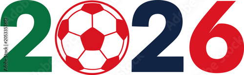 Photos Football 2026 world cup soccer championship logo design concept