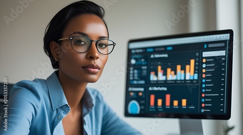 Business Person Using Artificial Intelligence for Digital Marketing and Data Analytics01