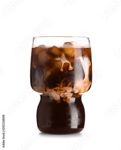 Refreshing iced coffee with...