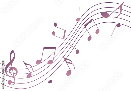 音符の流れ